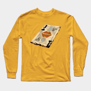 Burning Aang playing card Long Sleeve T-Shirt